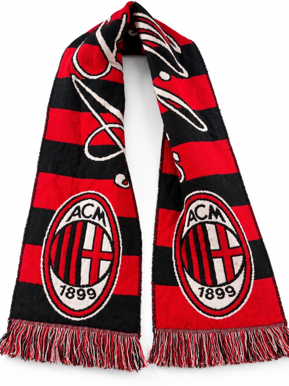 AC Milan Official Licensed Soccer Football Scarf Red Black 3R Sport